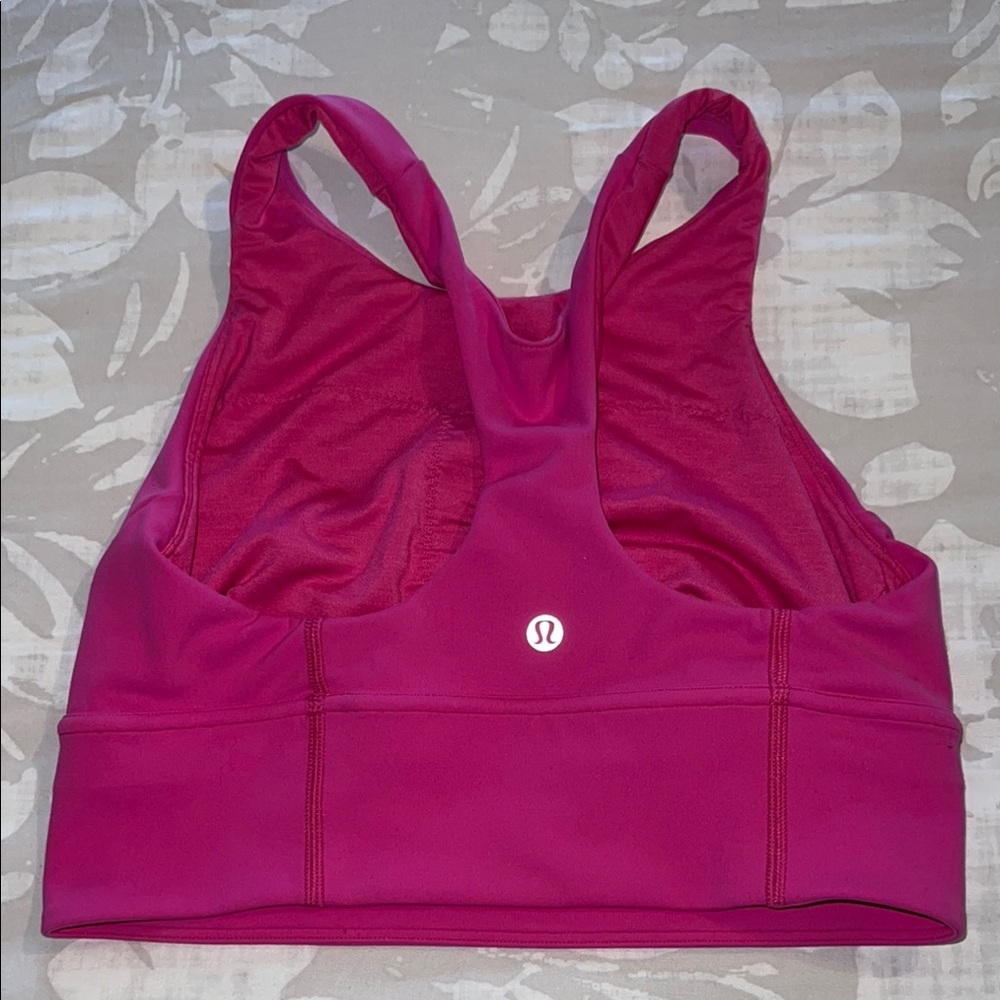 Lululemon Pink Racerback Sports Bra - Picture 2 of 3